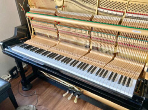 ヤマハピアノ高級機種のクリーニングと修理